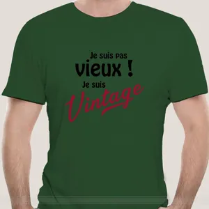 T-shirts homme mode T-shirt hommes coton marque Teeshirt T-shirt je ne suis pas vieux Vintage grand-père grand-père Humor hommes Papi