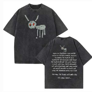Camisetas para hombre para todos los perros nuevo álbum Drake camiseta Vintage lavada de gran tamaño Anime Magic and Muscles camisetas 100% algodón