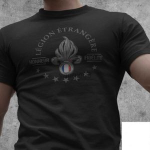 T-Shirts Homme Légion Etrangère Française T-Shirt Homme Légion Etrangère et Devise Chemises Forces Spéciales Taille S-3XL J230602