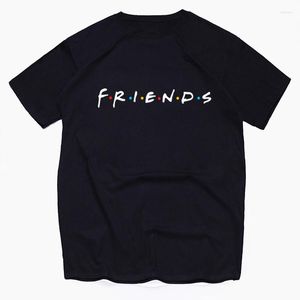 Hommes T-shirts Amis Lettre Imprimer T-shirts Mode TV Show Streetwear Hommes Femmes Casual Pur Coton Chemise Harajuku T-shirts Tops Unisexe