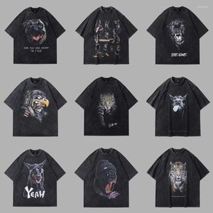 Camisetas para hombre Frog Drift Fashion Streetwear Calidad Gráficos de animales Impreso Ropa vintage Camisetas holgadas de gran tamaño Tops Camisa para hombres