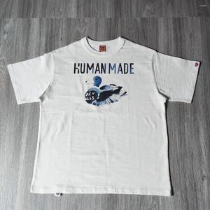 T-shirts pour hommes Frog Drift HUMEN MADE Shirt pour hommes été dessin animé couleur canard imprimé surdimensionné t-shirt coton décontracté vent paresseux unisexe hauts