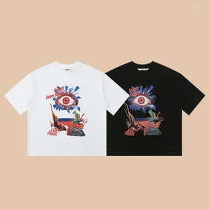 T-shirts pour hommes Frog Drift Streetwear luxe maison des erreurs graphiques imprimés Vintage ample surdimensionné t-shirts hauts chemise pour hommes