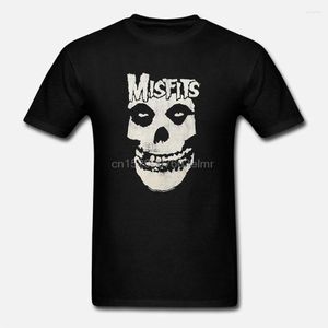 T-shirts pour hommes Funny Men Shirt White T-shirt T-shirts Black Tee Misfits Distressed Skull Slim Fit Short Sleeve