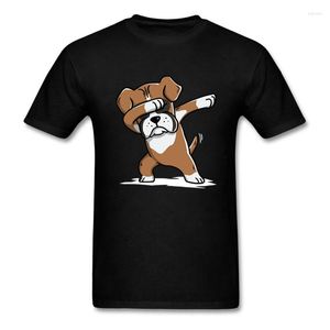 T-shirts pour hommes drôles hommes chemise femmes nouveauté t-shirt 0 le Dabbing Boxer chien enfants chemise_noir (1) Cool XS-XXXL