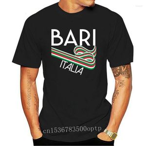 Camisetas para hombre, camisa divertida para hombre, novedad, camiseta para mujer, estilo Retro Bari Italia, ropa de recuerdo de Italia