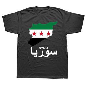 T-shirts pour hommes Drôle République arabe syrienne Syrie arabe T-shirts Graphique Coton Streetwear À Manches Courtes Cadeaux D'anniversaire Style D'été T-shirt Hommes G230303