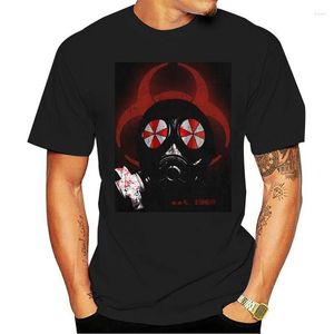 Camisetas para hombre, máscara de GAS, BIOHAZARD, paraguas, camisetas, camiseta de Resident Corporation Corp Evil Gyms Fitness