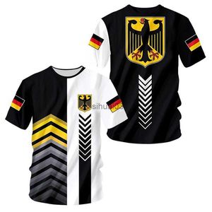 Camisetas para hombres Bandera de Alemania Camisetas Hombres + Niños Ropa de fútbol Alta calidad Tamaño grande Verano Alemania Jersey Fútbol Diseño Jersey Dropshipping