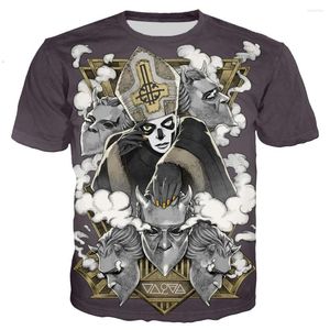 T-shirts pour hommes bande fantôme hommes/femmes mode Cool 3D imprimé T-shirts Style décontracté t-shirt haut de rue goutte