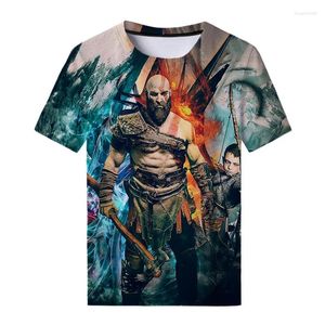 Camisetas para hombres God Of War Camisetas Juego 3D Ropa informal con impresión Hombres Mujeres Moda casual Camisa de gran tamaño Cool Kids Tees Tops Ropa