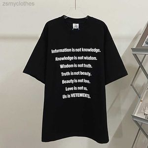 T-shirts hommes bonne qualité 2022ss Vetements mode T-shirt hommes publicité US est Vetements femmes T-shirt T-shirts VTM à manches courtes