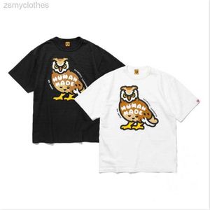 T-shirts pour hommes Bonne qualité Human Made Owl Imprimer Mode T-shirt Hommes Human Made Femmes T-shirt Streetwear Tees Hommes Lcothing