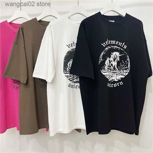 Camisetas de hombre Buena calidad Vetements Camiseta de moda Hombre 1 1 Vetements Unicornio Camisetas de mujer Camisas de gran tamaño Algodón Manga corta T230621