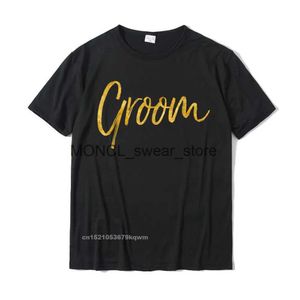 T-shirts masculins Shirom Shirt Metter Gold Wedding for Party Prêt Men Cotton Personnalisés Tops en vente Tshirts Casual H240408