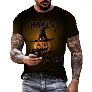 Las camisetas de los hombres El patrón de estilo de Halloween para hombres y niños se puede personalizar con patrones impresos en 3D Elementos interesantes Mild22