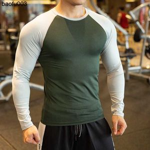 T-shirts pour hommes T-shirts à manches longues de haute qualité Confortable Séchage rapide Bodybuilding T-shirt de course pour hommes Fitness Training Tee Livraison gratuite J230526