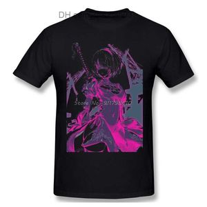 T-shirts pour hommes de haute qualité ONeck 100 coton néon 2B t-shirt NieR Automata manches courtes Anime hommes t-shirt Streetwear Harajuku Z230706