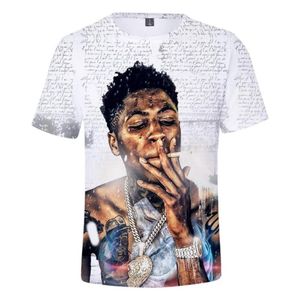 T-shirts pour hommes Hip Hop Rappeur YoungBoy Jamais cassé à nouveau T-shirt Camisetas Hombre 3D Imprimer Adulte Enfants Manches courtes Cool Tee271F