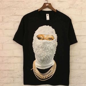 Camisetas para hombres Hip Hop Streetwear Diamond Masked 3D Impreso T Shirts Mens Casual Oversize Moda 1 1 Camiseta de manga corta de alta calidad Parejas T240126