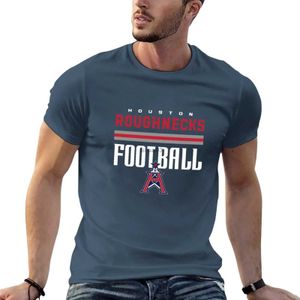 T-shirts pour hommes Houston Roughnecks Football - T-shirt XFL T-shirt à manches courtes Tee-shirt animal prinfor garçons vêtements mignons designer t-shirt hommes