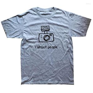 T-shirts pour hommes I Shoot People Director Pographer Shirt Cool Movies Film Artist Round Neck Unique T-Shirt Mens