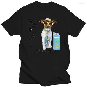 Camisetas de hombre JACK RUSSELL Terrier camiseta Hashtag Hunderasse Tee Herren Damen Tier Haustier dibujos animados hombres Unisex moda camiseta