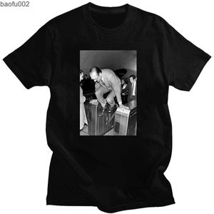 Heren T-shirts Jacques Chirac Yo Rap Hip Hop Metro Parijs Mode Harajuku Grappige Print Tops Fashion Casual Man Tee retro T-shirt Camisetas W0224