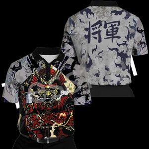 T-shirts pour hommes Samouraï japonais Tattoo Spirits Ghosts Retro 3DPrint Summer Polos Streetwear Short Sleeve Men T-Shirt Casual Clothing X1 L230713