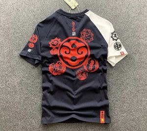 Camisetas para hombre Camiseta japonesa con tatuaje ukiyo-e para hombre, camiseta de motocicleta pintada con nubes, camiseta superior con cubierta de zapato de algodón para verano J240322