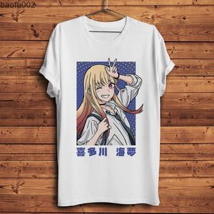 T-shirts pour hommes Kawaii Marin Kitagawa Waifu Funny Anime Tshirt Men Summer White T Shirt Homme Unisex Otaku Streetwear My Dress Up Darling W0322