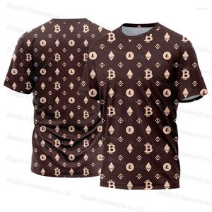 T-shirts pour hommes T-shirt pour enfants Ethereum Hommes à manches courtes Crypto Basketball Shirt Casual Loose Sports Top Gift Clothing 3D Printed