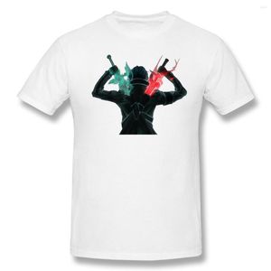 Camisetas de hombre Kirito Swords Sword Art Online Camiseta casual Algodón O Cuello Moda y camisetas de mujer