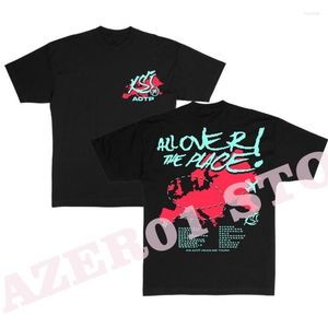 Camisetas para hombre, camiseta KSI Aotp Travel Planet, camiseta de verano para mujer, camiseta de manga corta con cuello redondo, ropa informal estilo Hip Hop para hombre