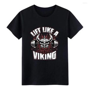 T-shirts pour hommes Lift Like A Viking Fitness Entraînement Lifting Mens Moisture Wicking Shirt Hommes Imprimé Coton Col Rond Style D'été Tshirt