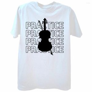 Camisetas para hombre, práctica de violín Ling, ropa de calle de 40 horas al día, regalos de cumpleaños de manga corta, camiseta de música de verano, ropa para hombre