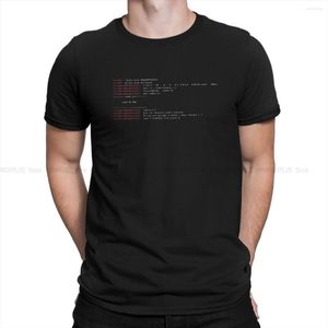 Camisetas para hombre Sistema operativo Linux Camiseta creativa para hombre Déjame aquí Camisa de poliéster de cuello redondo Regalo distintivo Ropa Tops