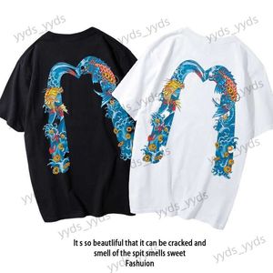 T-shirts pour hommes Liyue Longmen à manches courtes pour femmes Printemps / Été Vêtements saisonniers ins T-shirt en coton ample Top Couple Wear T230327