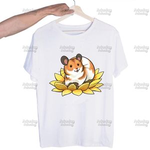 Hommes t-shirts amour mon Hamster maman Harajuku imprimé unisexe à manches courtes Cool dessin animé t-shirt style décontracté hommes hauts hommes