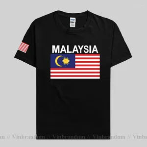 Camisetas para hombre, camiseta de Malasia, camiseta clásica de Malasia, camisetas de la nación, camisetas de algodón, ropa de manga corta para Fitness, camisetas Country MYS
