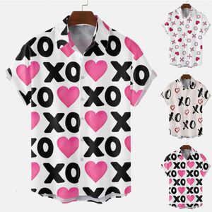 T-shirts pour hommes Printemps et été Art unique Impression numérique 3d Vêtements pour hommes Chemise habillée sociale Cardigan de style européen américain