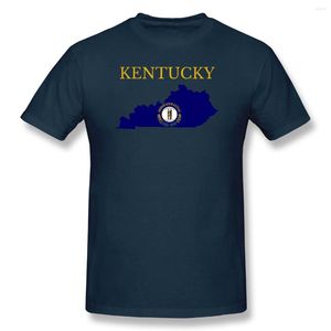 T-shirts pour hommes Man Kentucky Flag Map National Pride Gay Usa Fitness Nouveauté Graphic Tshirt