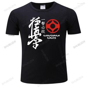T-shirts pour hommes T-shirts pour hommes Kyokushinkai Kyokushin Kai Kan Karaté One Hit Kill Mma Mix Art Martial Hommes Été Chemise En Coton Hauts