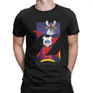 Camisetas para hombre Mazinger Z Camisa para hombre Robot Vintage Camiseta de manga corta con cuello redondo Camiseta de algodón puro Ropa de verano