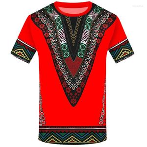 T-shirts pour hommes T-shirt pour hommes Été à manches courtes 3D Africain Ethnique Rétro Personnalité Vêtements Femmes Printin