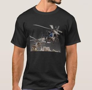 Camisetas de hombre Camisetas de hombre Helicóptero artillado AH-64 