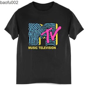 Camisetas para hombres Ropa para hombres Camiseta retro Vintage Hip Hop TV TH CHASH SUMMER UNISEX CASE CASE MTV Music Television Tshirts Tees W0224
