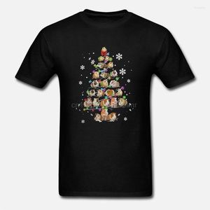 T-shirts pour hommes Hommes Chemise drôle T-shirt à la mode Hamsters Ours Arbre de Noël T-shirt pour femmes