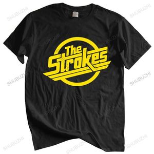 T-shirts hommes hommes o-cou t-shirt marque de mode t-shirt noir The Strokes T-shirt hommes Indie Rock Band hommes T-shirt taille européenne 230419