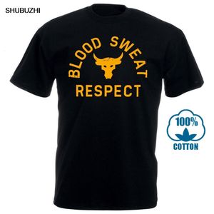 T-shirts pour hommes Project Rock Blood Sweat Respect T-shirt graphique pour hommes T-shirts à manches courtes à la mode pour hommes 230715